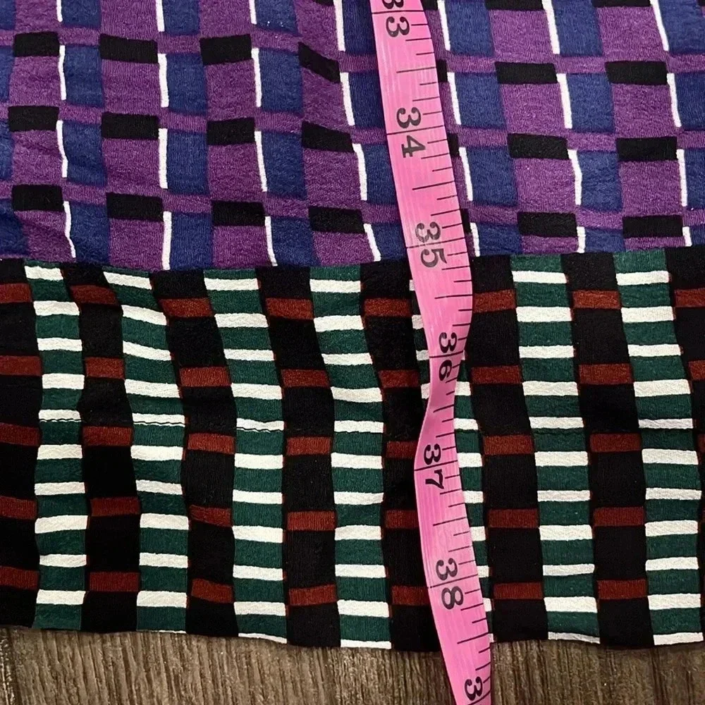 [US10]Anthropologie Maeve  Gianna Tunic V Neck Dress Geometric Print - Picture 5 of 7